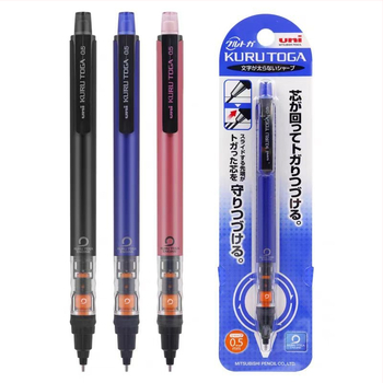 Mitsubishi M5-452 mehanička olovka, 0,5 mm grafit, plastično kućište, rotirajući mehanizam za pomicanje grafita, u kutiji