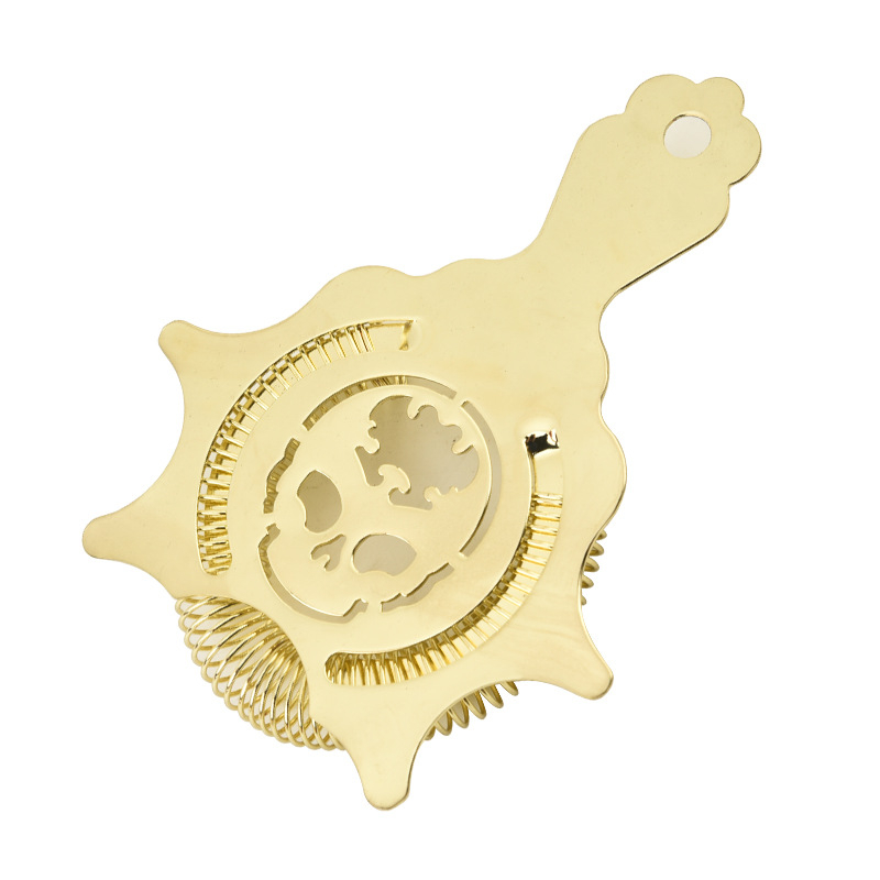 Κοκτέιλ shaker με θέμα κρανίο και φίλτρο για πάγο (ανοξείδωτος χάλυβας; μοντέρνο μινιμαλιστικό σχέδιο; λανσαρίστηκε το 2011; βάρος 90 g)