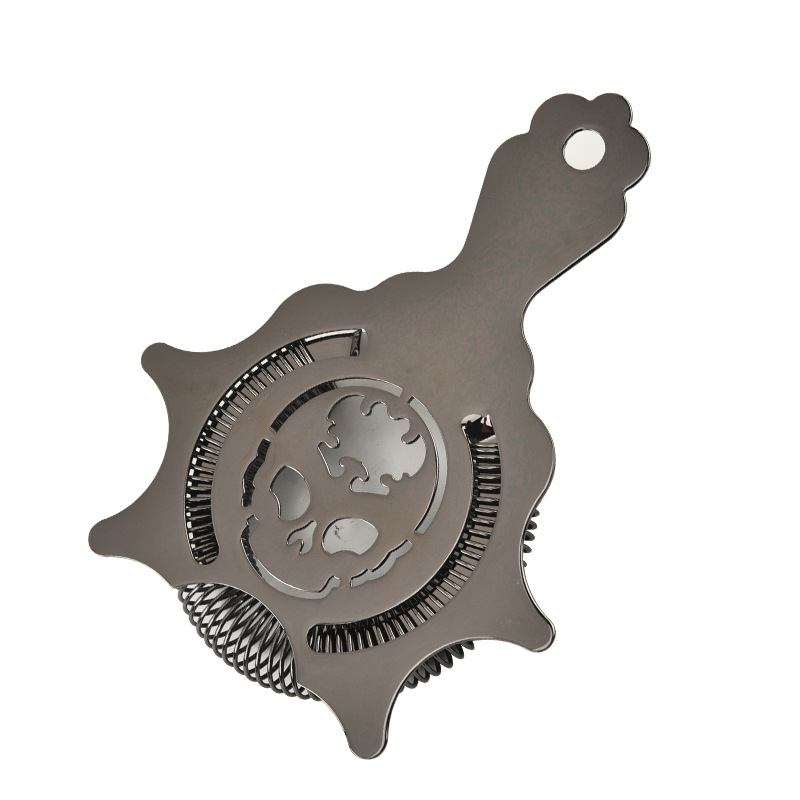 Κοκτέιλ shaker με θέμα κρανίο και φίλτρο για πάγο (ανοξείδωτος χάλυβας; μοντέρνο μινιμαλιστικό σχέδιο; λανσαρίστηκε το 2011; βάρος 90 g)