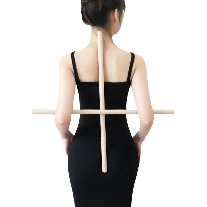 Bețișor de yoga pentru întinderea spatelui și corectarea posturii — întindere spate, îmbunătățirea posturii, deschidere a umerilor (Brand: Autonomy; Categorie: Yoga aids; Material: Other; Aplicabil: Other)