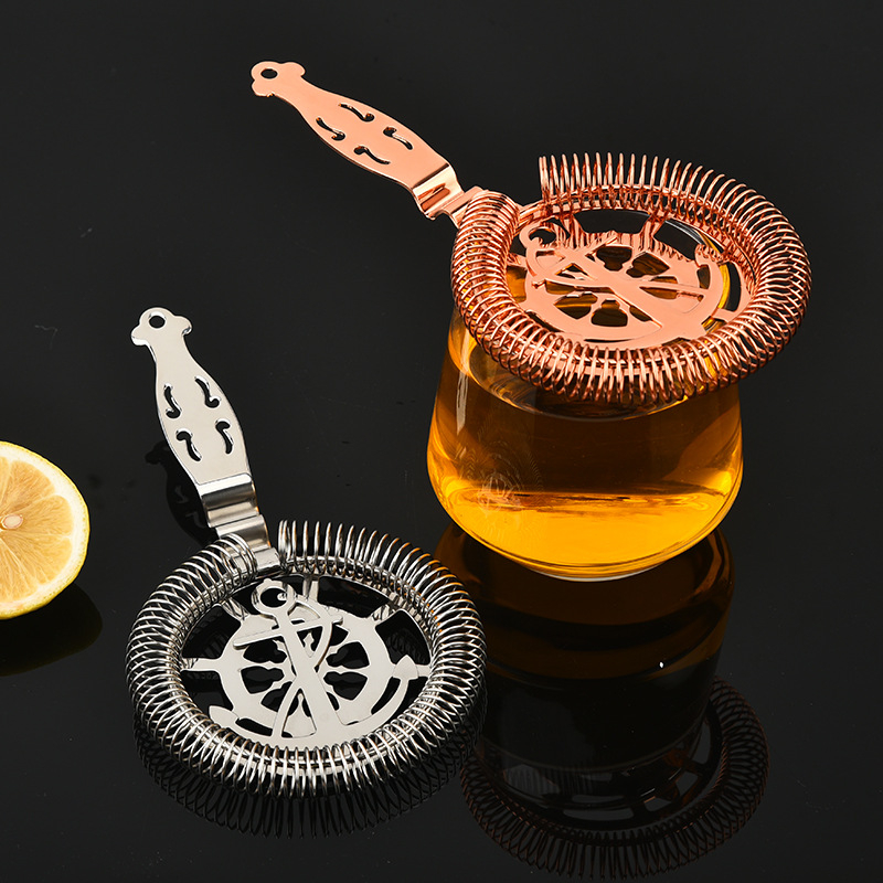 Φίλτρο πάγου για κοκτέιλ από ανοξείδωτο χάλυβα 304, μέγεθος 19.5×10, βάρος 89 g, μοντέρνο μινιμαλιστικό στυλ