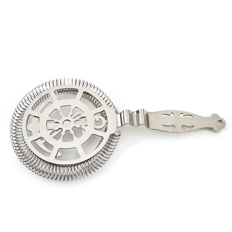 Φίλτρο πάγου για κοκτέιλ από ανοξείδωτο χάλυβα 304, μέγεθος 19.5×10, βάρος 89 g, μοντέρνο μινιμαλιστικό στυλ