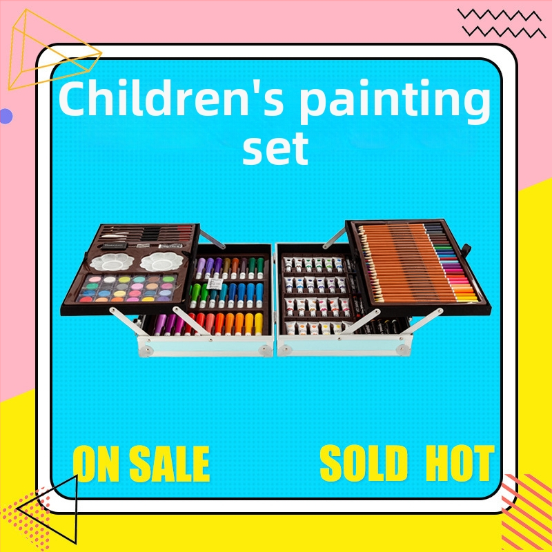 Sada akvarelných markerov pre deti, 145 kusov v hliníkovej krabičke, TOUCH CHENJI