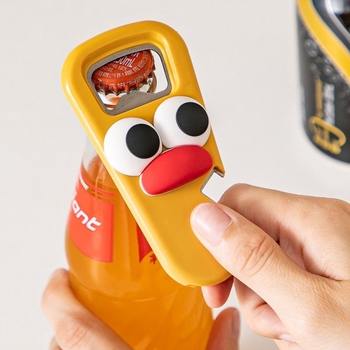 Unique üvegnyitó, rozsdamentes acélból, sörhöz és borhoz