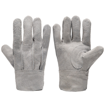 Tehénbőr hegesztő kesztyűk - Magas hőmérséklet-állóság, három bordás kialakítás, égési védelem, hőszigetelés, kopásálló