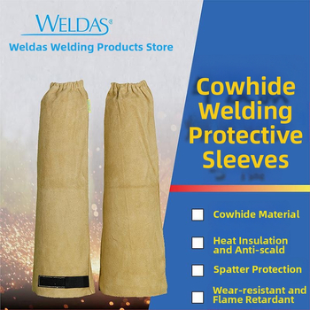 Weldas 44-2319 Manșete de sudură din piele de vită, estivale, respirabile