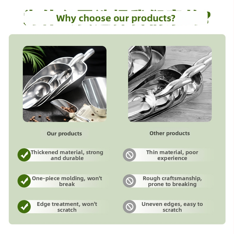 Lžička na ľad z hliníkovej zliatiny s nehrdzavejúcou oceľou, pre ľadovače, potraviny a barové koktaily