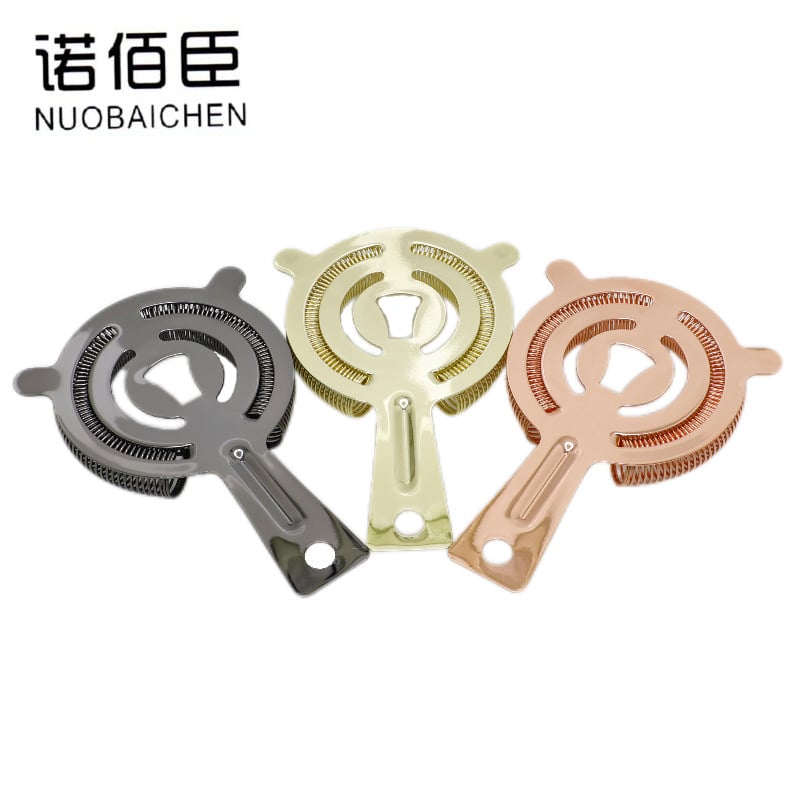 Filtr za led od nehrđajućeg čelika za barove koktele, Nobachen marka, moderni minimalistički stil, težina 82 g, izlazak ljeto 2021