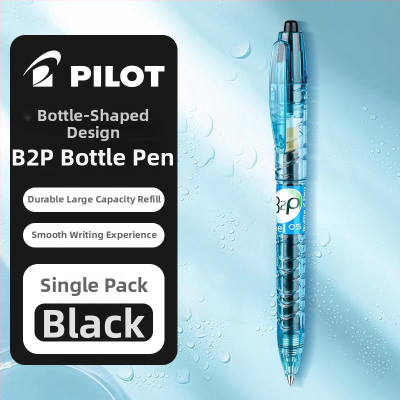 Pilot Baile Baote Bottle Pen B2P gel olovka, crna/plava, za učenike