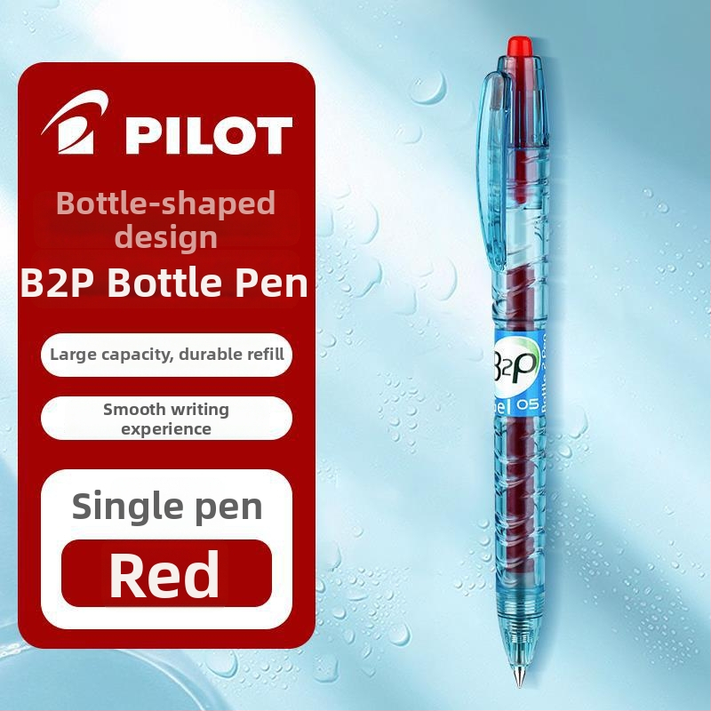 Pilot Baile Baote Bottle Pen B2P gel olovka, crna/plava, za učenike
