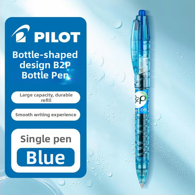 Pilot Baile Baote Bottle Pen B2P gel olovka, crna/plava, za učenike