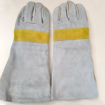 Γάντια εργασίας από δέρμα βοδινού για συγκόλληση και εξωτερικές εργασίες — ανθεκτικά στη θερμοκρασία, θερμομονωτικά, ανθεκτικά στις πιτσιλιές, διαπνέοντα, αντιολισθητικά