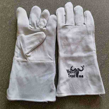 Rukavice na zváranie – Tepelne odolné, Odolné voči opotrebeni, Predĺžené a hrubé kožené, Flexibilné