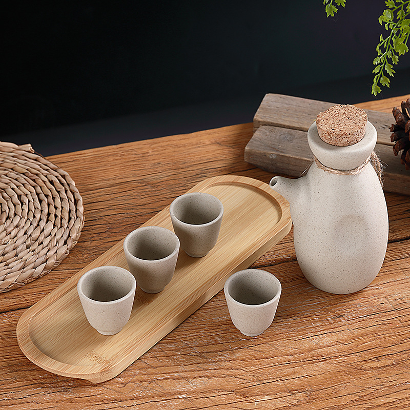 Porcelanski japanskog stila sake lonac i set za vino – keramički kućni pribor za vino