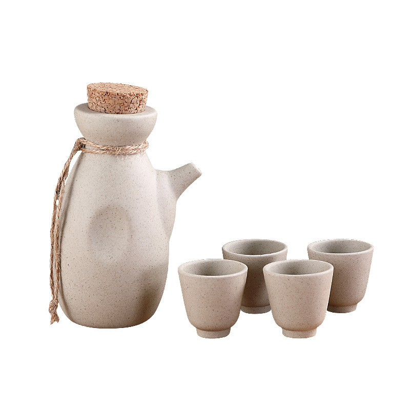 Porcelanski japanskog stila sake lonac i set za vino – keramički kućni pribor za vino