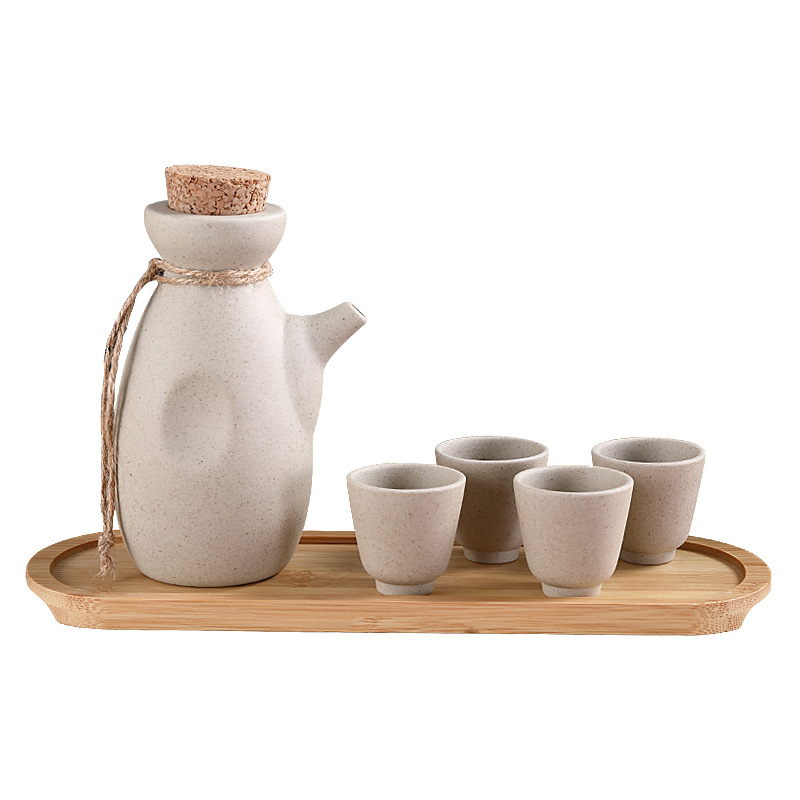 Porcelanski japanskog stila sake lonac i set za vino – keramički kućni pribor za vino