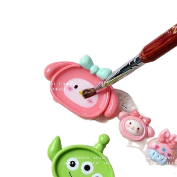 Ακρυλικός θήκη στυλό για τέχνη νυχιών με καρτούν κατοικίδιο, παλέτα και ράφι αποθήκευσης (Καθαρό περιεχόμενο: 36 g; Κατηγορία: κοσμήματα νυχιών; Υλικό: ακρυλικό; Κατάλληλο για όλους)