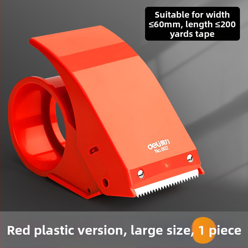 Deli ručný baliaci stroj na krabice s páskou, ABS/ kovová konštrukcia, model 80080180280382382453250, šírka pásky až 60 mm