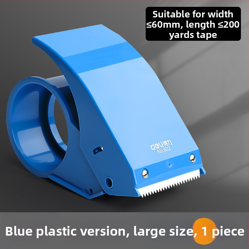 Deli ručný baliaci stroj na krabice s páskou, ABS/ kovová konštrukcia, model 80080180280382382453250, šírka pásky až 60 mm