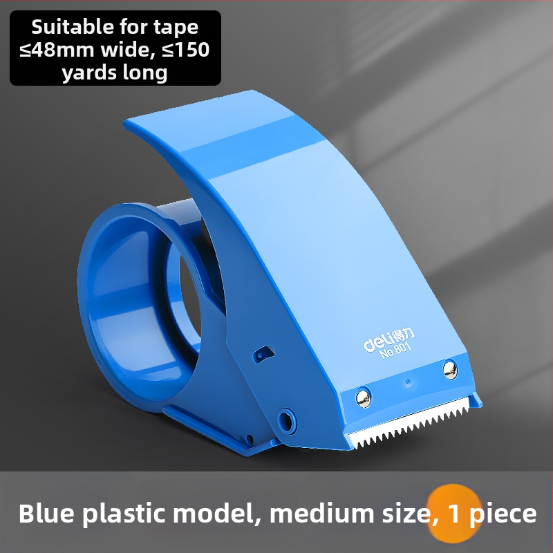 Deli ručný baliaci stroj na krabice s páskou, ABS/ kovová konštrukcia, model 80080180280382382453250, šírka pásky až 60 mm