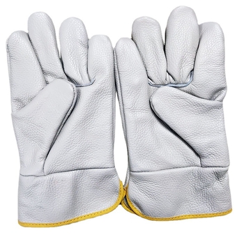 Prilagođene rukavice za zavarivanje od prave kože, duljina 26 cm, višekratne upotrebe, za zavarivanje, brodogradnju i graditeljstvo