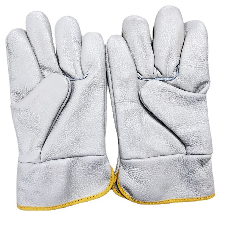 Prilagođene rukavice za zavarivanje od prave kože, duljina 26 cm, višekratne upotrebe, za zavarivanje, brodogradnju i graditeljstvo