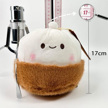 Λούτρινο κουκλάκι σε μορφή ψωμάκι με κιμά – γέμισμα PP βαμβάκι, κοντό βελούδο, προσαρμοσμένα δείγματα, κατάλληλο για 7–14 ετών