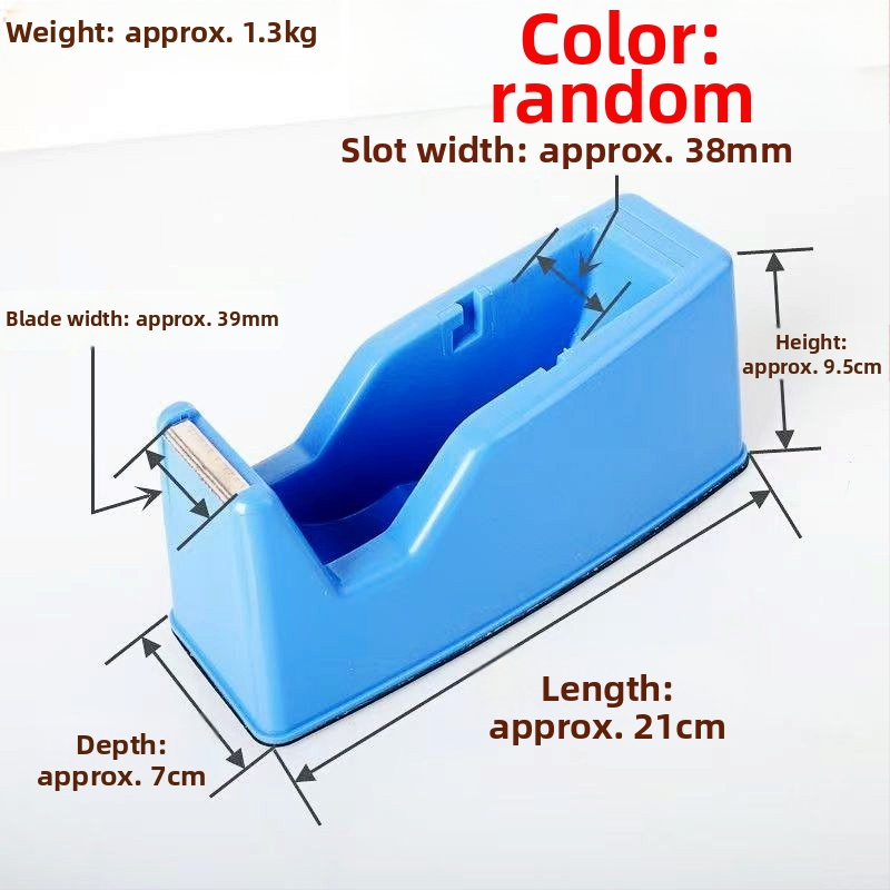 Priehľadný zásobník na lepiacu pásku a držiak, PP, pre kanceláriu, priemer hriadeľa 1.2–1.8 cm, šírka pásky do 28 mm