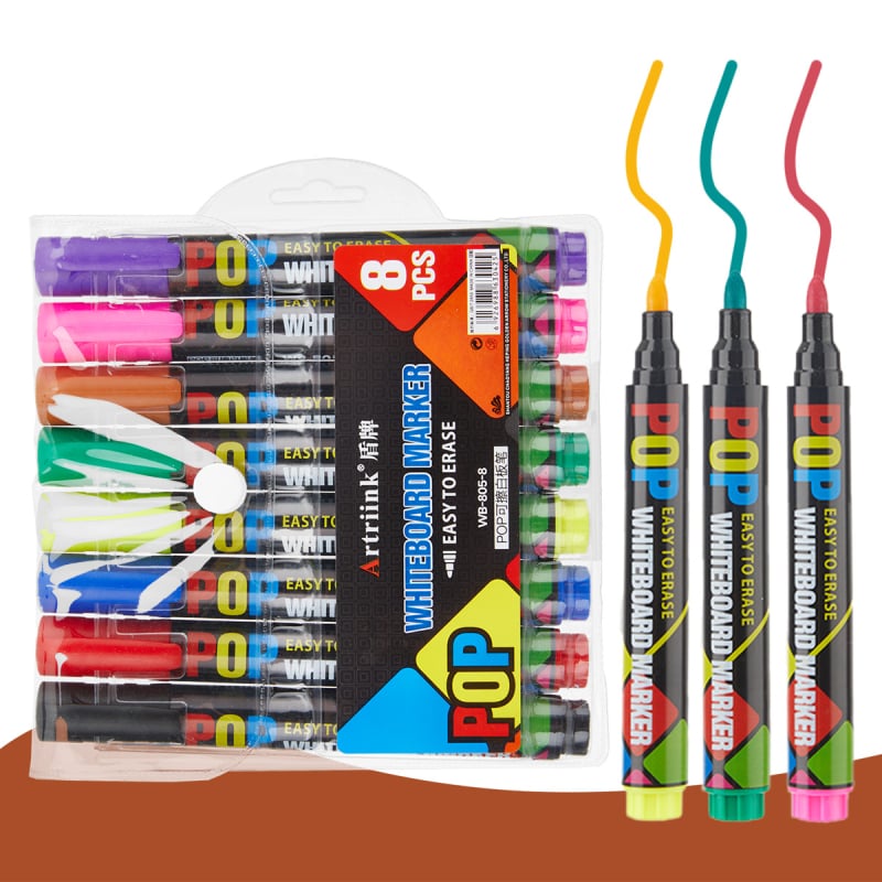 Shield Wb-805 μαρκαδόρος λευκής επιφάνειας, διαγραμμένος για σχέδιο και γραφή, πλαστικό περίβλημα, πλάτος γραμμής 2.0–3.0