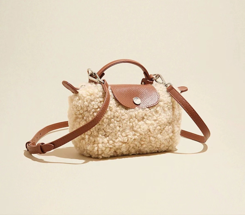 Torba u obliku knedle, Dragon stil, od umjetne vune, zatvarač na zip, podstava od poliestera