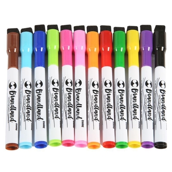 Μαρκαδόρος για πίνακα λευκής επιφάνειας M09, χοντρή άκρη, σβήνει, υδατικής βάσης, με μαγνητικό φύλλο