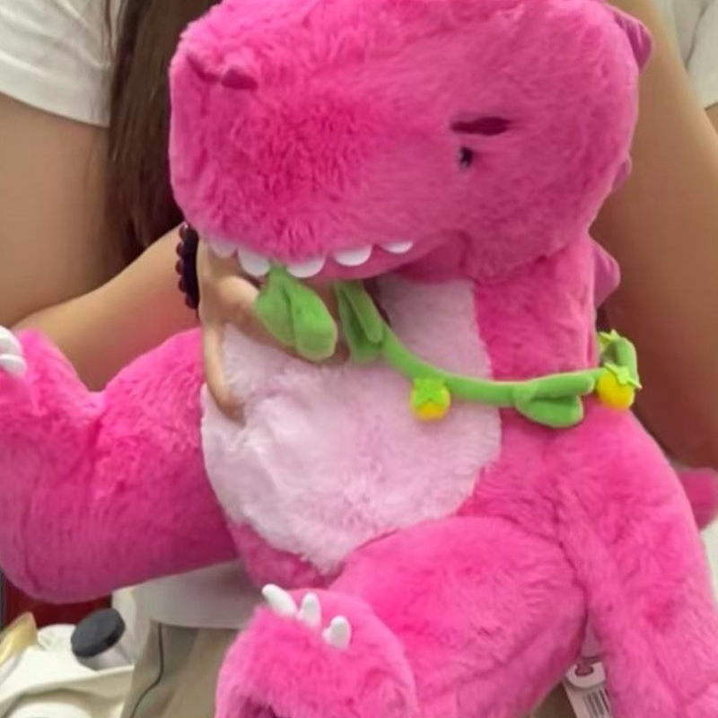 Rucsac cu pluș desen animat — stil casual, construcție din poliester, închidere cu fermoar, căptușeală din poliester, Lansare iarna 2025