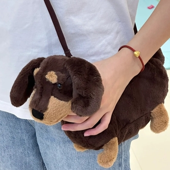 Νταχσουντ λούτρινο τσαντάκι-κούκλα, 1:1 αντίγραφο, κοντό βελούδινο ύφασμα, για ηλικίες 7–14