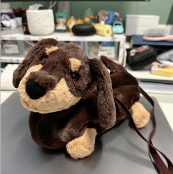 Νταχσουντ λούτρινο τσαντάκι-κούκλα, 1:1 αντίγραφο, κοντό βελούδινο ύφασμα, για ηλικίες 7–14