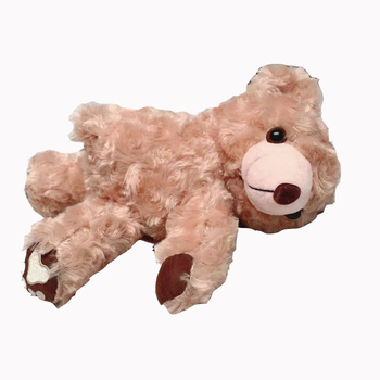 Geantă crossbody din pluș în formă de urs pentru femei, cilindrică, cu fermoar și buzunar interior pentru telefon