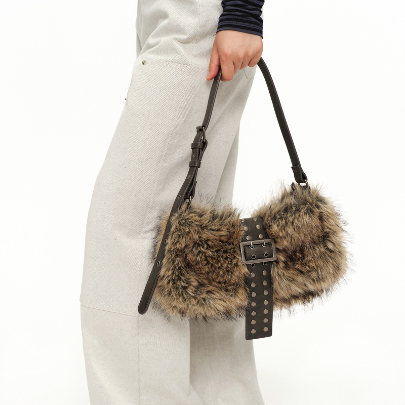 Pod pazuhom crossbody torba, korejskog stila, PU materijal, dumpling oblik, zatvaranje zatvaračem i džep sa zatvaračem