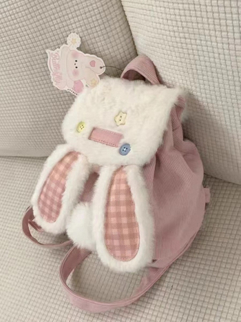 Školski ruksak | Corduroy, ulični stil, otvaranje poklopcem, velik kapacitet, zaštita od krađe