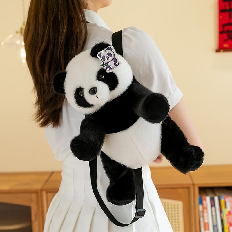 Panda Backpack plush παιχνίδι με προσαρμοσμένα δείγματα – γέμισμα PP cotton, Mink Velvet plush, Jingyang Toys