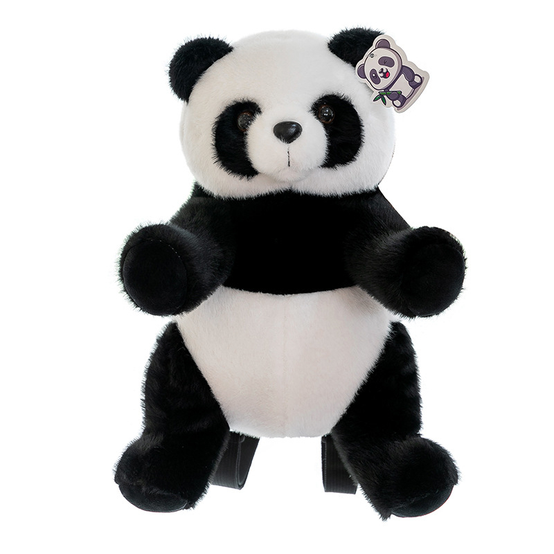 Panda Backpack plush παιχνίδι με προσαρμοσμένα δείγματα – γέμισμα PP cotton, Mink Velvet plush, Jingyang Toys
