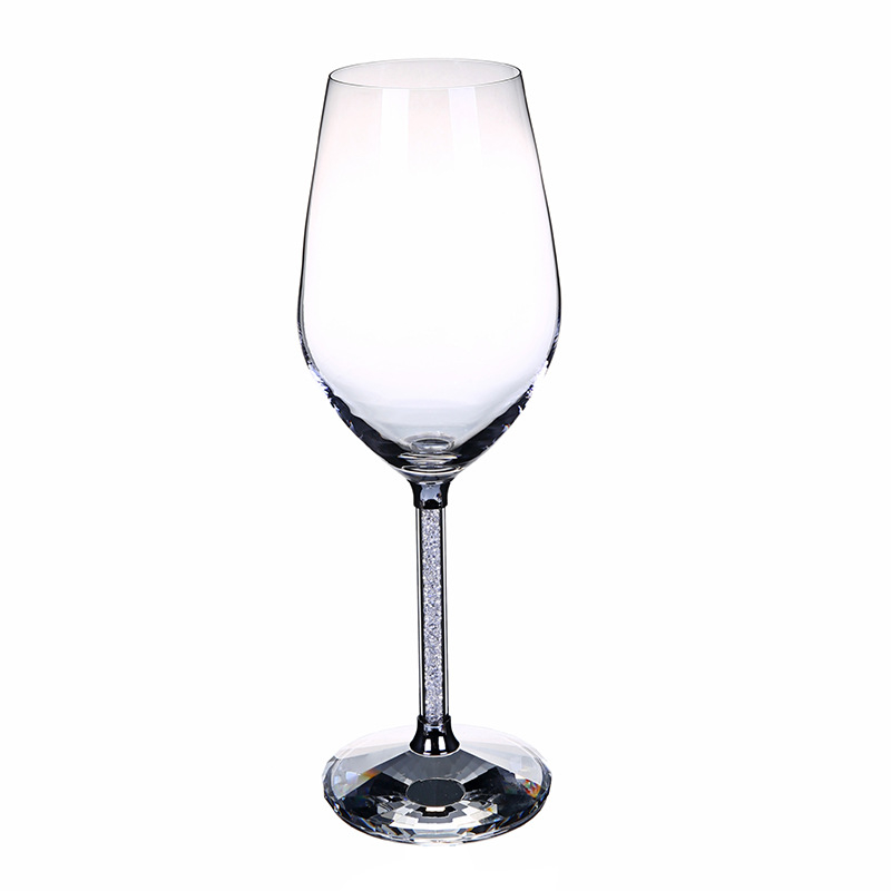 Hyun Jue Kristalne čaše za vino – set od dvije čaše, otisak logotipa, poklon kutija