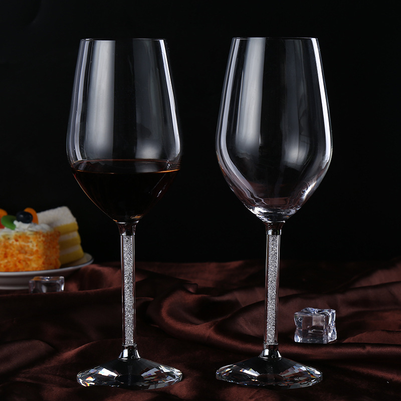 Hyun Jue Kristalne čaše za vino – set od dvije čaše, otisak logotipa, poklon kutija