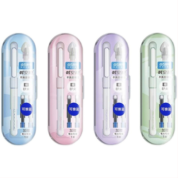 Touchstone DS-7155 pero s EF finim vrhom, za kaligrafiju i vježbanje, s mogućnošću zamjene tintom, plastično kućište, vrh od nehrđajućeg čelika