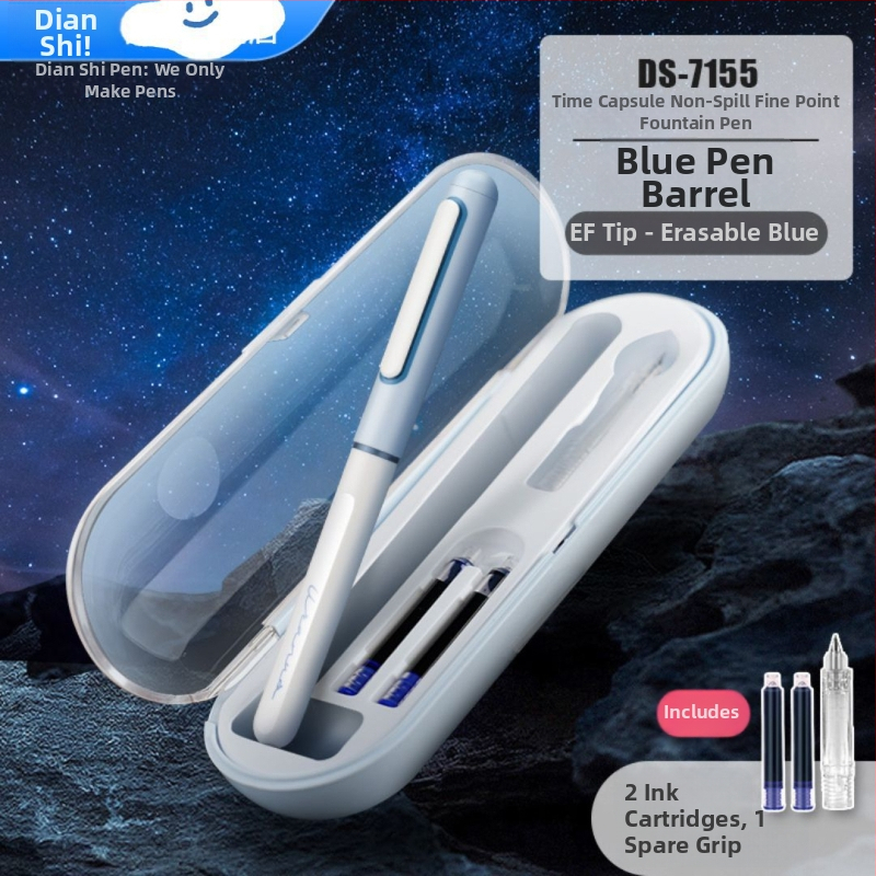 Touchstone DS-7155 pero s EF finim vrhom, za kaligrafiju i vježbanje, s mogućnošću zamjene tintom, plastično kućište, vrh od nehrđajućeg čelika