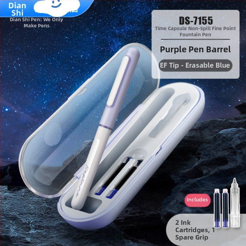 Touchstone DS-7155 pero s EF finim vrhom, za kaligrafiju i vježbanje, s mogućnošću zamjene tintom, plastično kućište, vrh od nehrđajućeg čelika