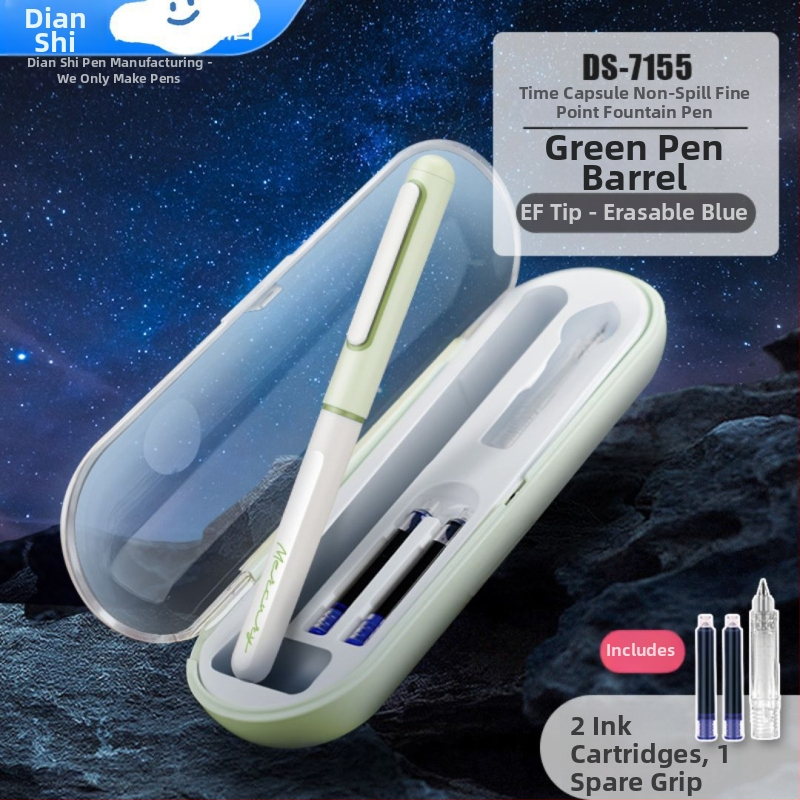 Touchstone DS-7155 pero s EF finim vrhom, za kaligrafiju i vježbanje, s mogućnošću zamjene tintom, plastično kućište, vrh od nehrđajućeg čelika