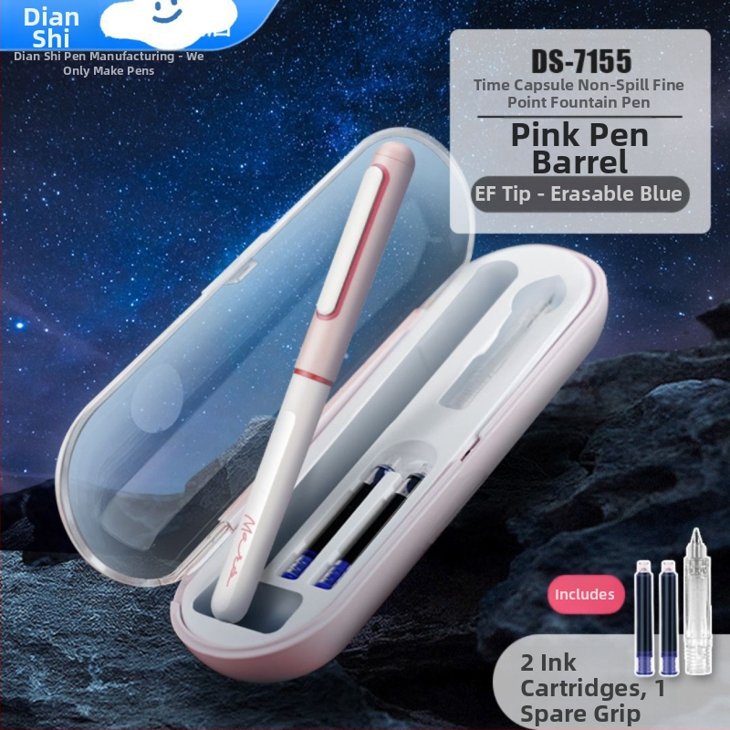 Touchstone DS-7155 pero s EF finim vrhom, za kaligrafiju i vježbanje, s mogućnošću zamjene tintom, plastično kućište, vrh od nehrđajućeg čelika