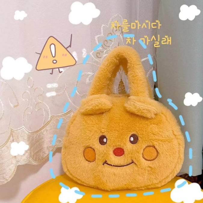 Torba od pliša u obliku medvjedića, kratki pliš, PP pamuk punjenje, prilagođene uzorke