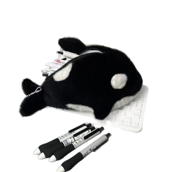 Θήκη μολυβιών, λούτρινο λιοντάρι, μεγάλη χωρητικότητα, πλήρωση PP βαμβάκι, συσκευασία σε διχτυωτή τσάντα