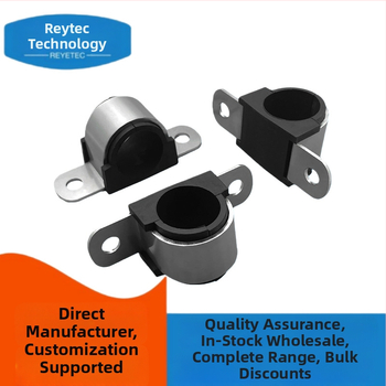 Pozinkovaná U-oblúková mostová svorka na rúry s tlmiacou podložkou pre káble a hadice