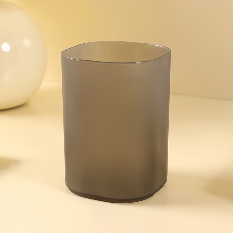 Suport pentru pixuri – Transparent, plastic PP, design înclinat cu mai multe compartimente, organizator de birou, imprimare logo, personalizare